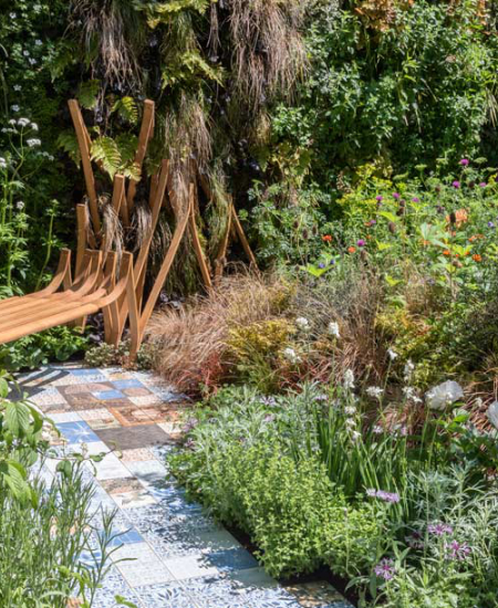 The Embroidered Minds Epilepsy Garden for the Chelsea Flower Show